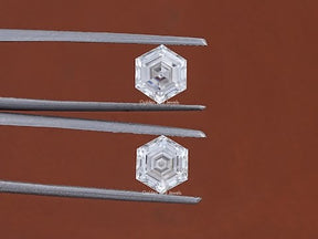 You tube Video Of Hexagon Cut Loose Moissanite Pair