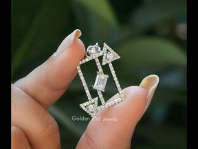 YouTube Video Of Emerald Cut Moissanite Customized Pendant