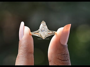 YouTube Video Of Bezel Set Marquise Cut Solitaire Ring