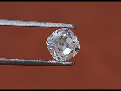 YouTube Video Of Colorless Old Mine Cushion Cut Loose Stone