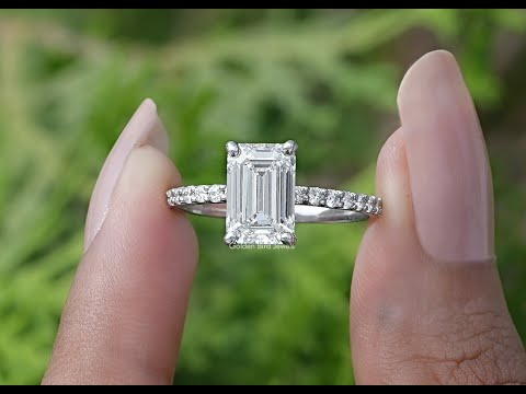 YouTube Video Of Emerald Cut Solitaire Diamond Ring