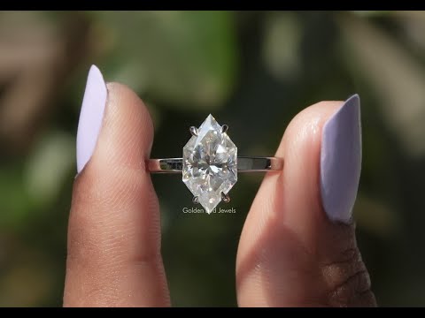 YouTube Video Of Dutch Marquise Cut Moissanite Hidden Halo Ring