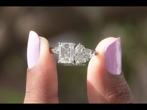 YouTube video of Toi-et-moi moissanite  ring