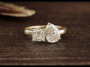 Youtube video  of colorless moissanite  ring 