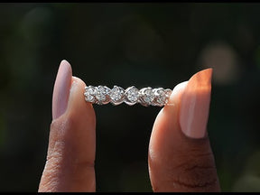 YouTube VIdeo Of Round Cut Lab Grown Diamond Wedding Band