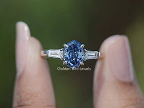 You tube Video of halo stone engagement ring with blue color
