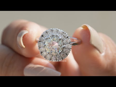 YouTube Video Of Old European Round Cut Moissanite Ring