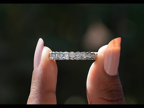 YouTube Video Of Bezel Setting Round Cut Diamond Wedding Band 