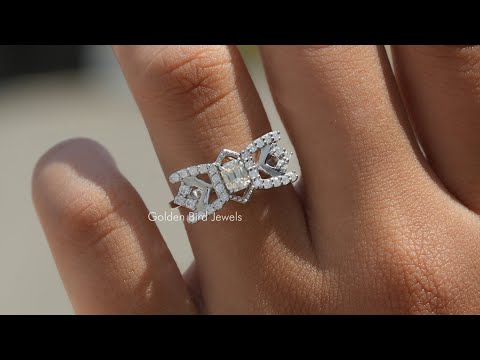 YouTube Video Of Old Mine Cushion Cut Moissanite Engagement Ring