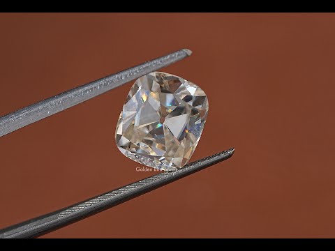 YouTube Video Of Old Mine Cushion Cut Loose Moissanite