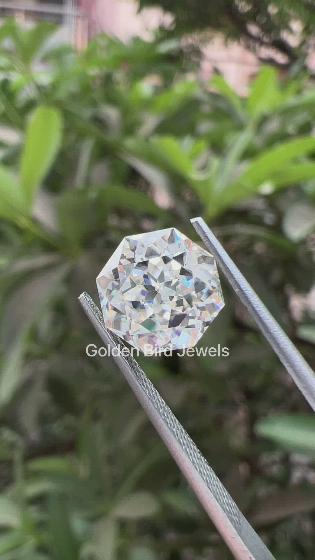 Video Of Octagon Cut Loose Moissanite