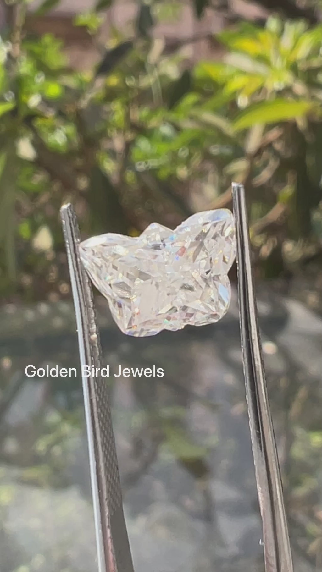 You tube Video Of Butterfly Cut Loose Moissanite Stone