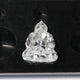 View of Colorless Buddha Cut Antique Loose Stone In White 