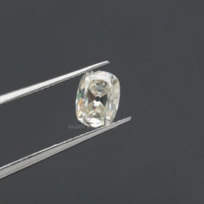 View of Old Mine Cushion Cut Loose Moissanite