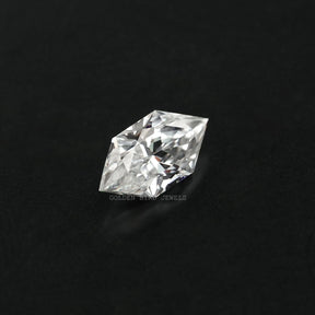 Close Up View of Dutch Marquise Cut Loose Moissanite In White 