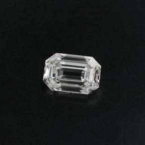 Side view of Moissanite Old Mine Emerald Cut Stone