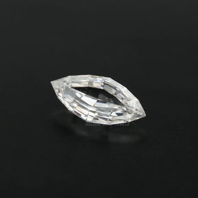 Detailed View Of Marquise Shaped Loose Moissanite