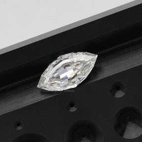 Top View of Moissanite Marquise Shaped Loose Stone
