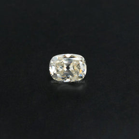 Top view of Off White Cushion Cut Loose Stone
