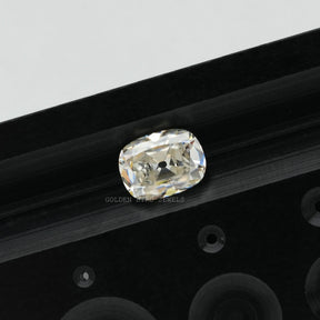 Detailed view of Old Mine Cushion Loose Moissanite