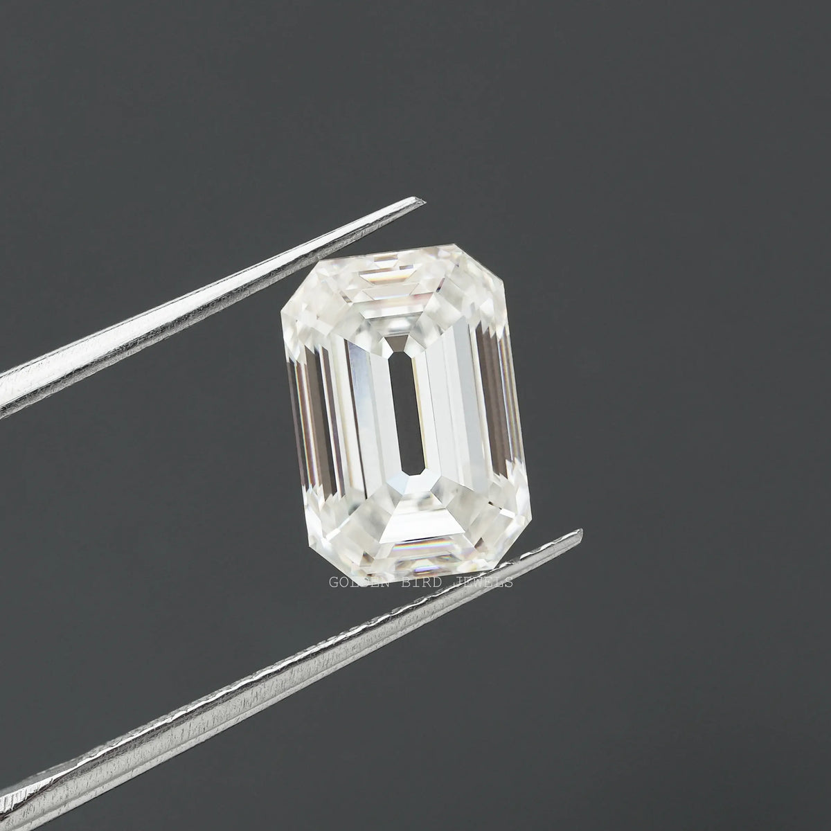 3.85 Carat Old Mine Emerald Cut Loose Moissanite