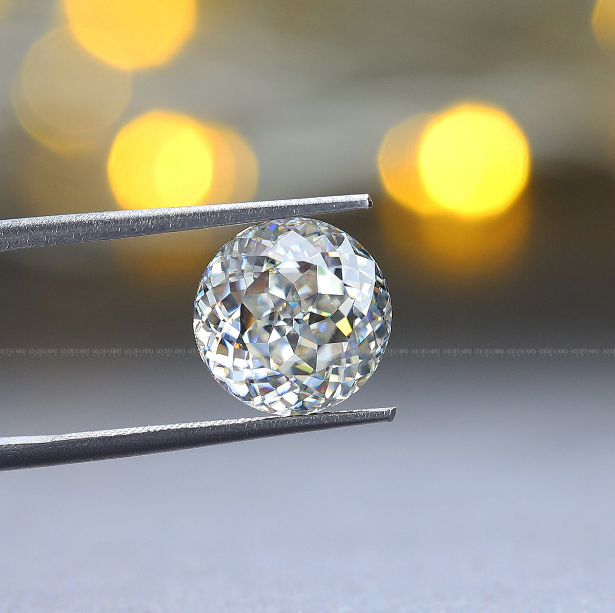 View Of Portuguese Cut Round Loose Moissanite