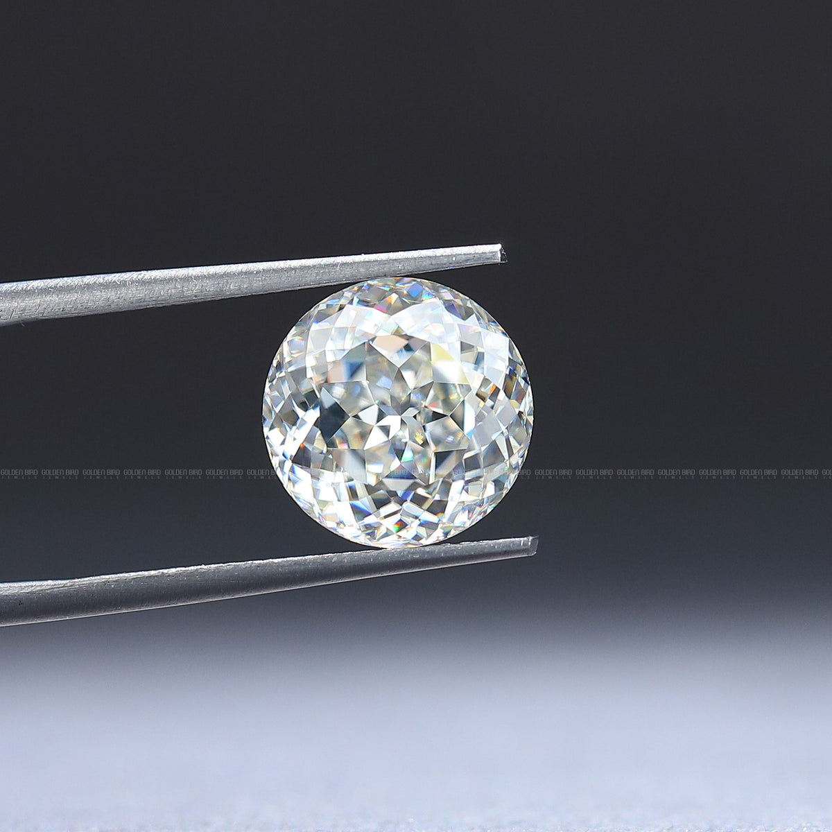 Portuguese Cut Round Loose Moissanite Stone