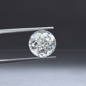 Front View Of  Moissanite Portuguese Cut Loose Stone