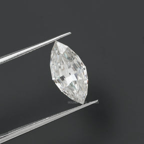 Front View Of Colorless  Marquise Cut Loose Moissanite