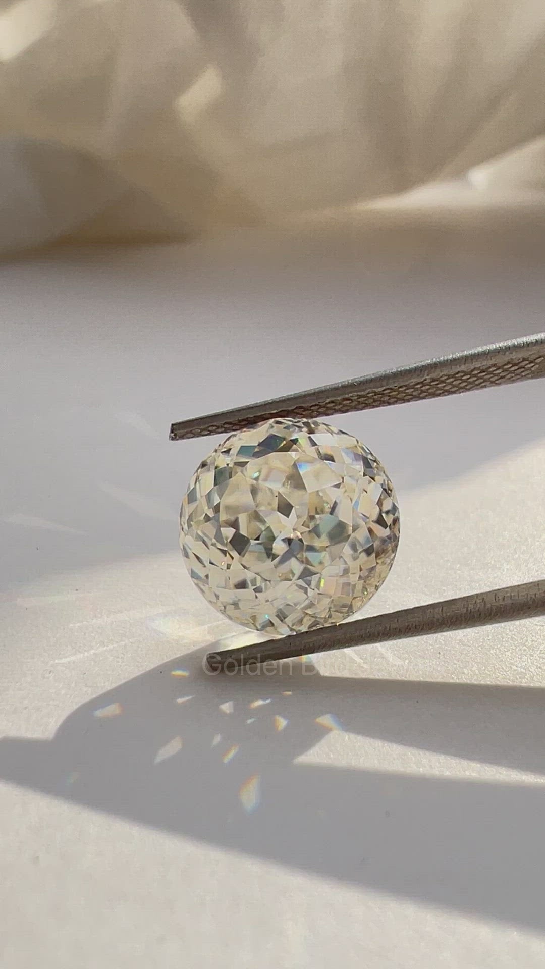 Video Of Portuguese Cut Round Loose Moissanite