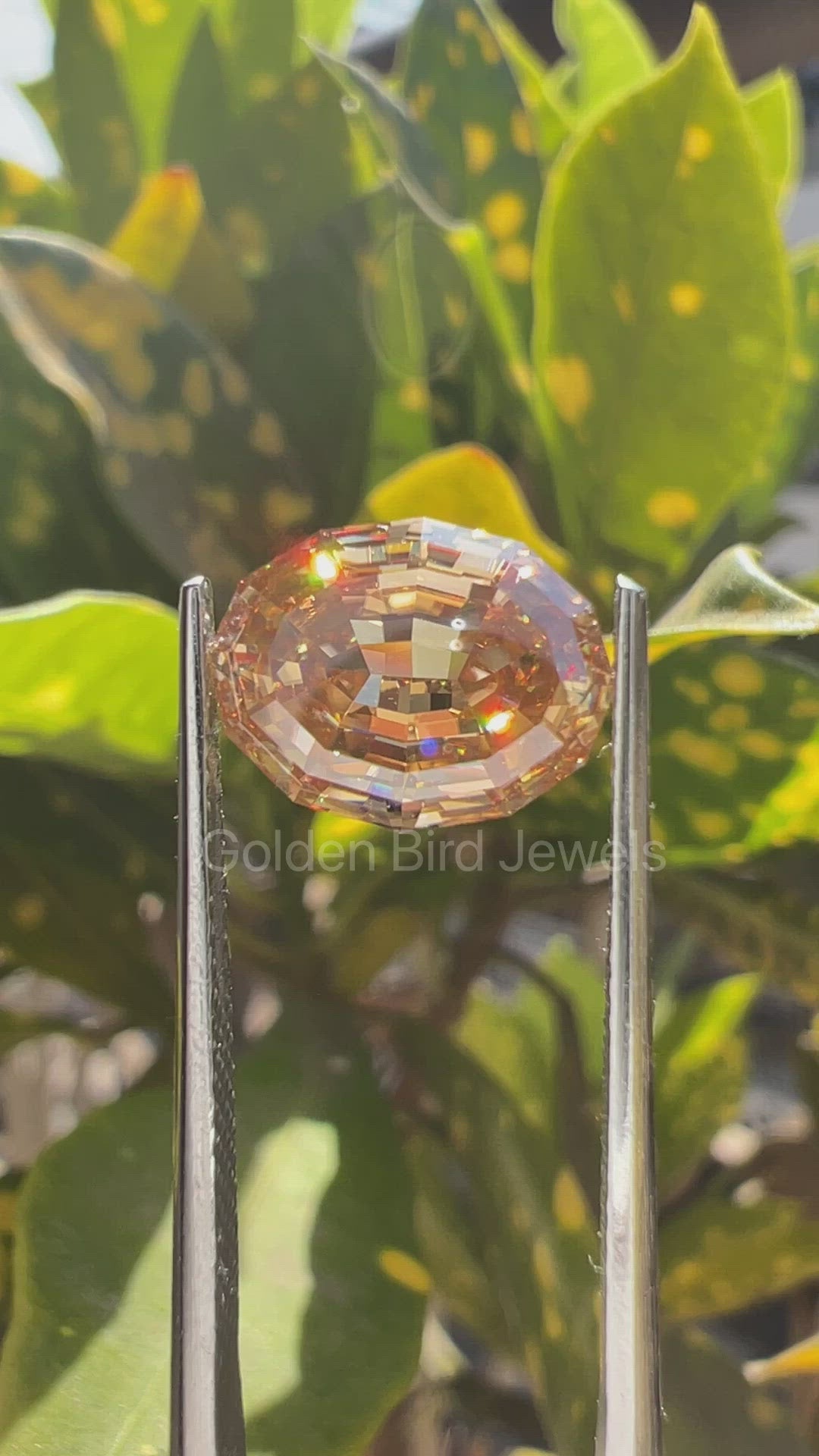 Video Of Step Cut Oval Loose Moissanite