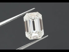 YouTube Video Of Old Mine Emerald Cut Loose Moissanite Stone
