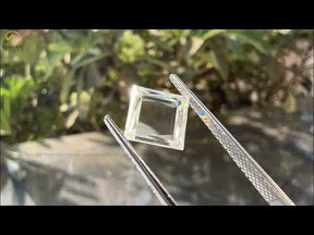 YouTube Video Of Portrait Princess Cut Loose Moissanite Stone