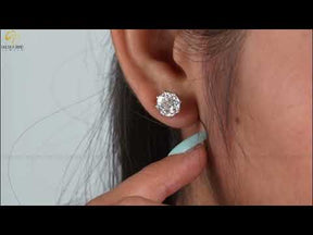 YouTube Video Of Moissanite Octagon Stud Earrings
