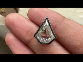 YouTube Video Of Pentagon Cut Solitaire Moissanite Pendant